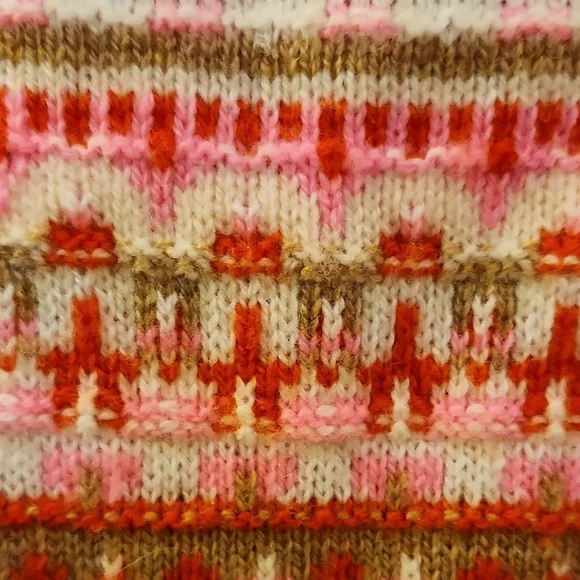 J. Crew Pink and Brown Patterned Sweater - Picture 6 of 10